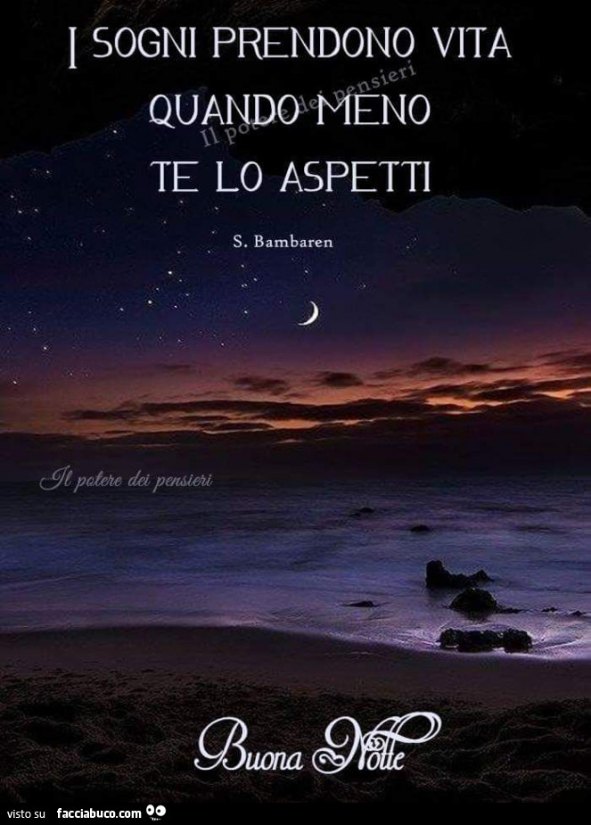 Ciao Amici Buona Notte Sogni Belli A Domani Facciabuco Com