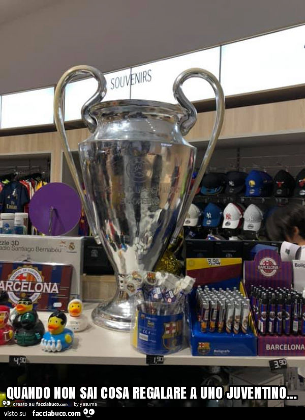 Quando non sai cosa regalare a uno juventino