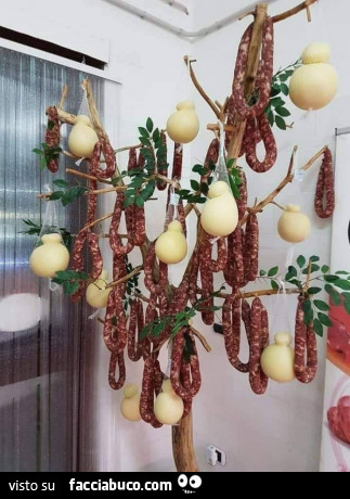 Albero di natale del salumiere