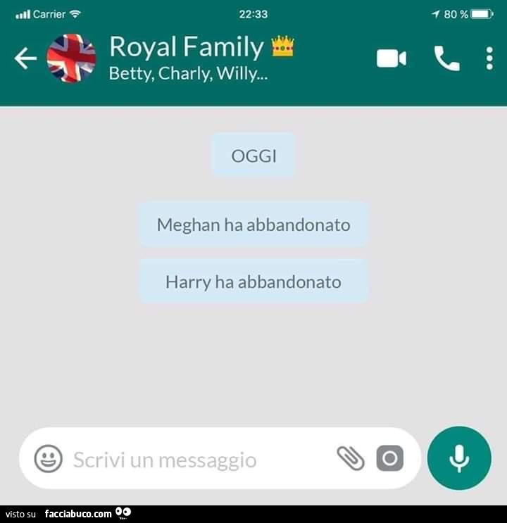 Royal family. Meghan ha abbandonato. Harry ha abbandonato