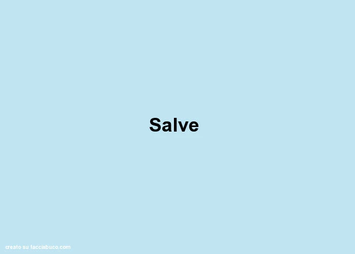 Salve