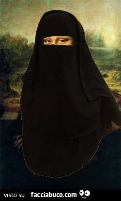 La Gioconda col burka