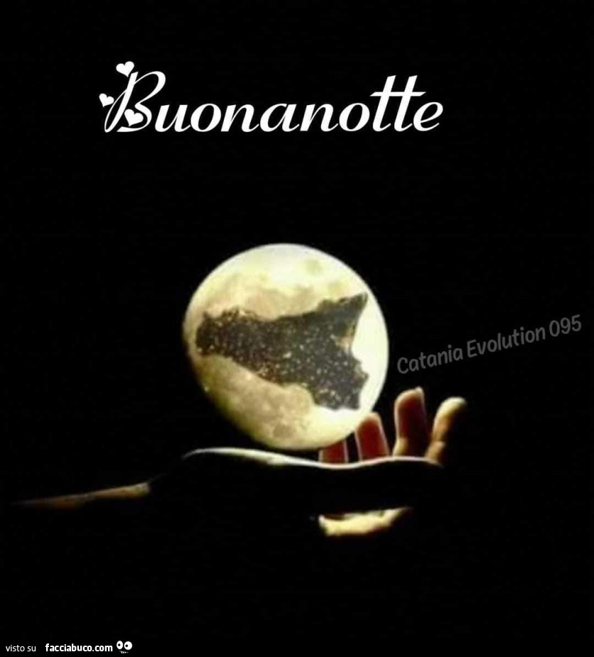 Sicilia sulla luna. Buonanotte