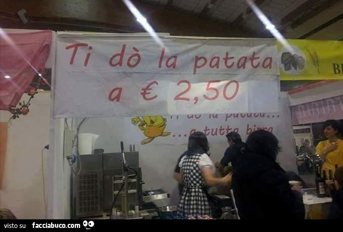 Ti do la patata a € 2,5