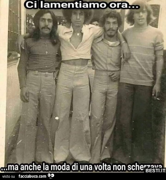 Ci lamentiamo ora… ma anche la moda di una volta non scherzava
