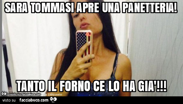 Sara tommasi apre una panetteria! Tanto il forno ce lo ha già