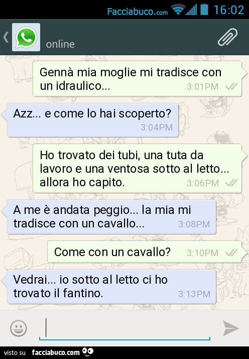 Mia moglie mi tradisce…