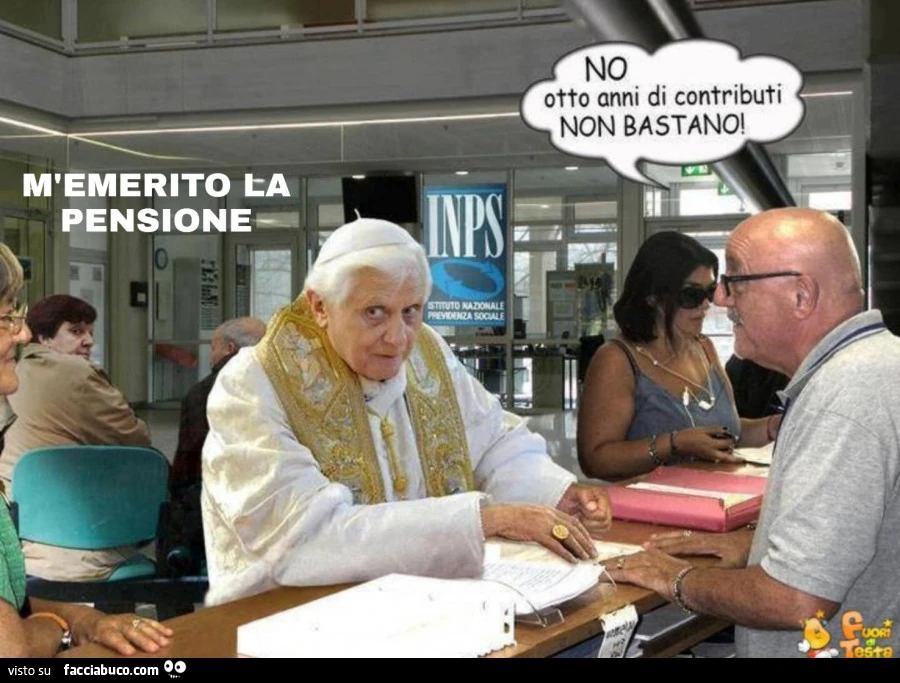 M'emerito la pensione. No otto anni di contributi non bastano