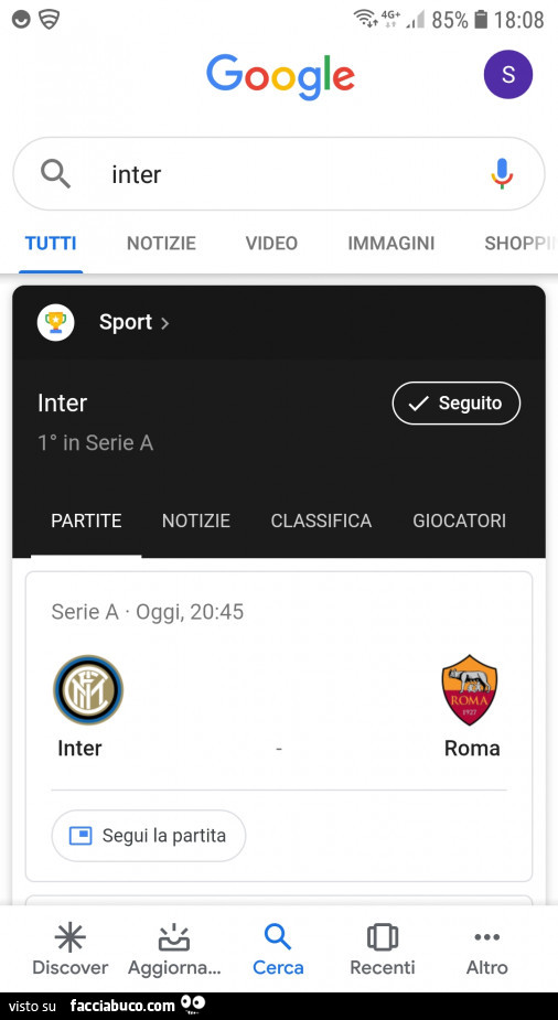 Inter VS Roma