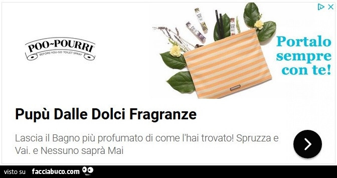 Poo Pourrì. Pupù dalle dolci fragranze sempre con te! Lascia il bagno più profumato di come l'hai trovato! Spruzza e vai. E nessuno saprà mai