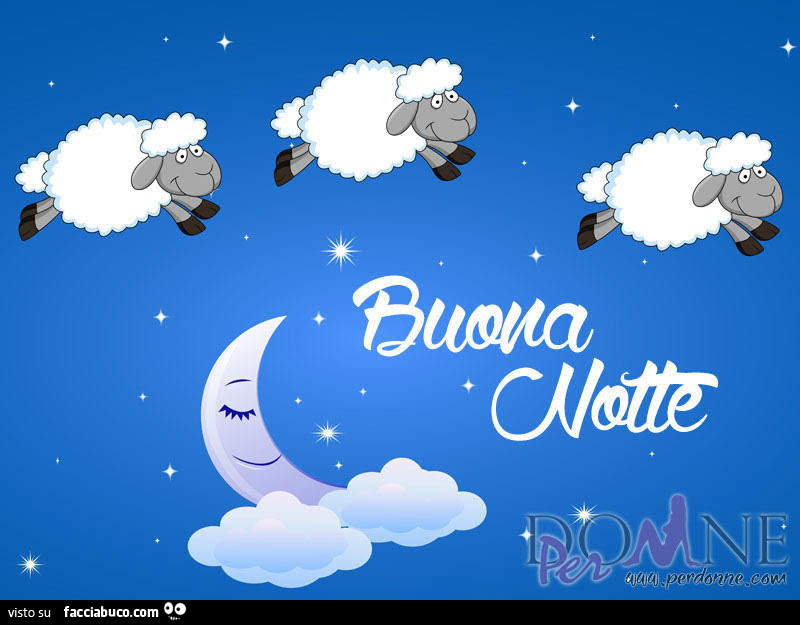 Pecorelle in cielo. Buona notte