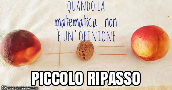 Piccolo ripasso