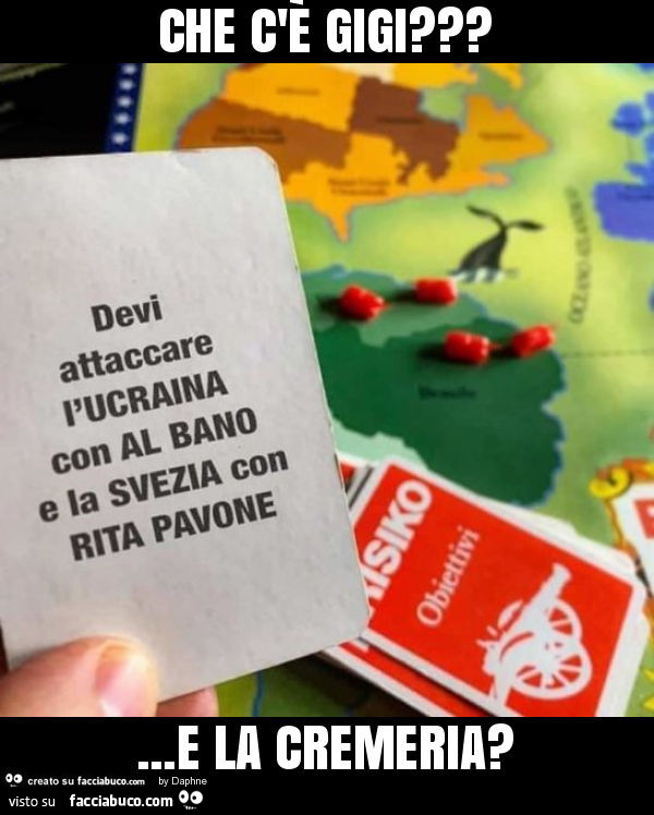 Che c'è gigi? … e la cremeria?