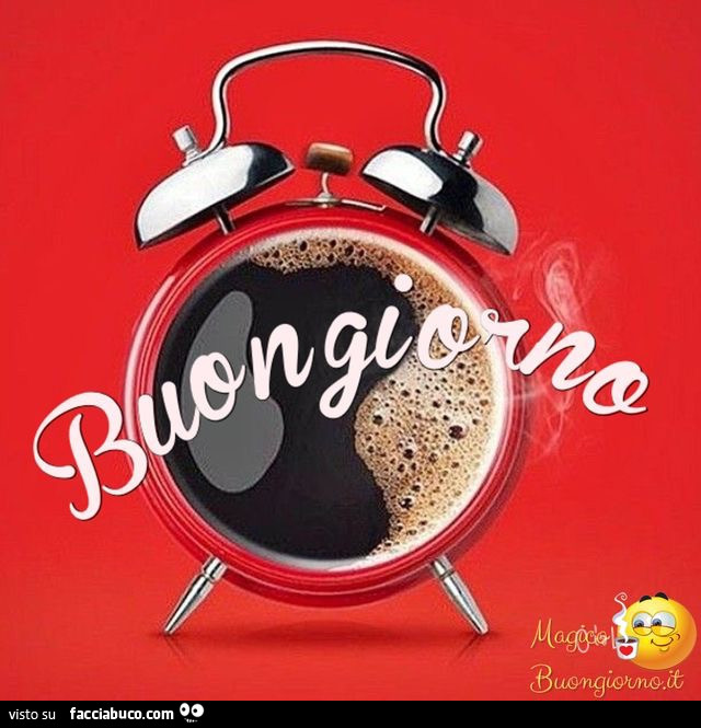 Sveglia caffè buongiorno