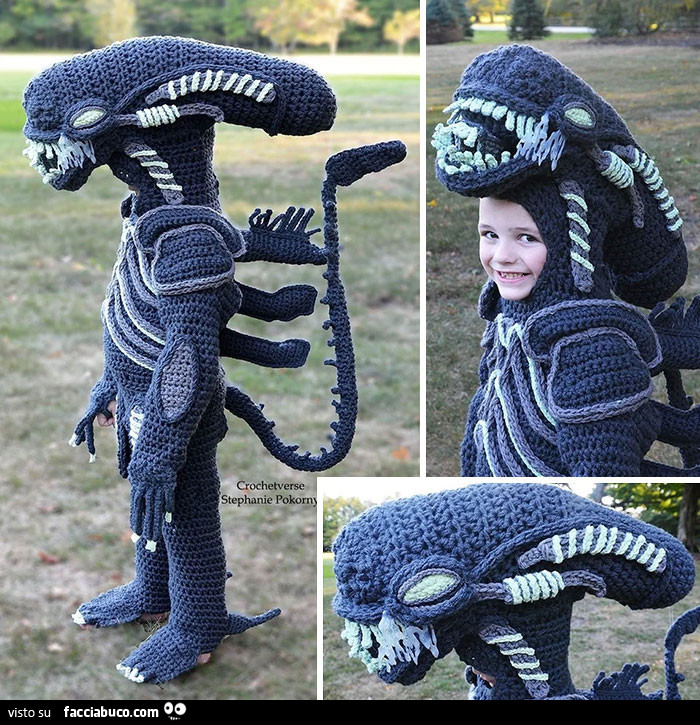 Costume halloween da alien