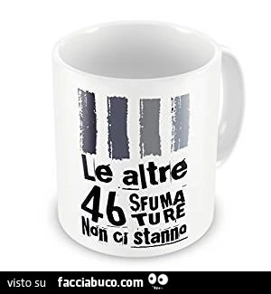 Le altre 46 sfumature non ci stanno
