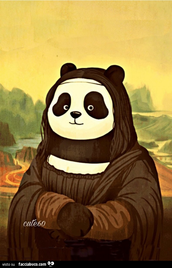 Panda Monna Lisa