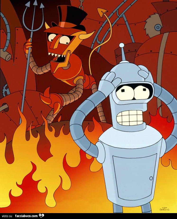 Bender all'inferno dei robot