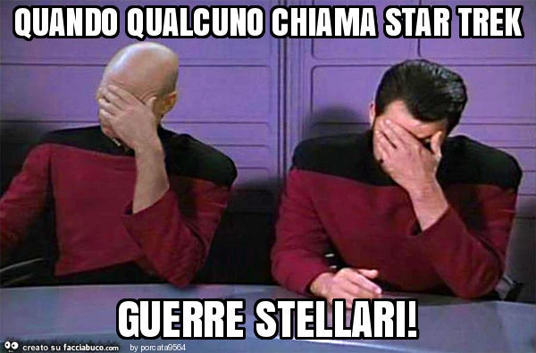 Quando qualcuno chiama star trek guerre stellari