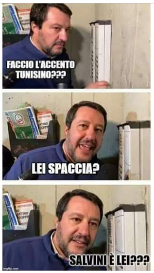 Faccio l' accento tunisino lei spaccia