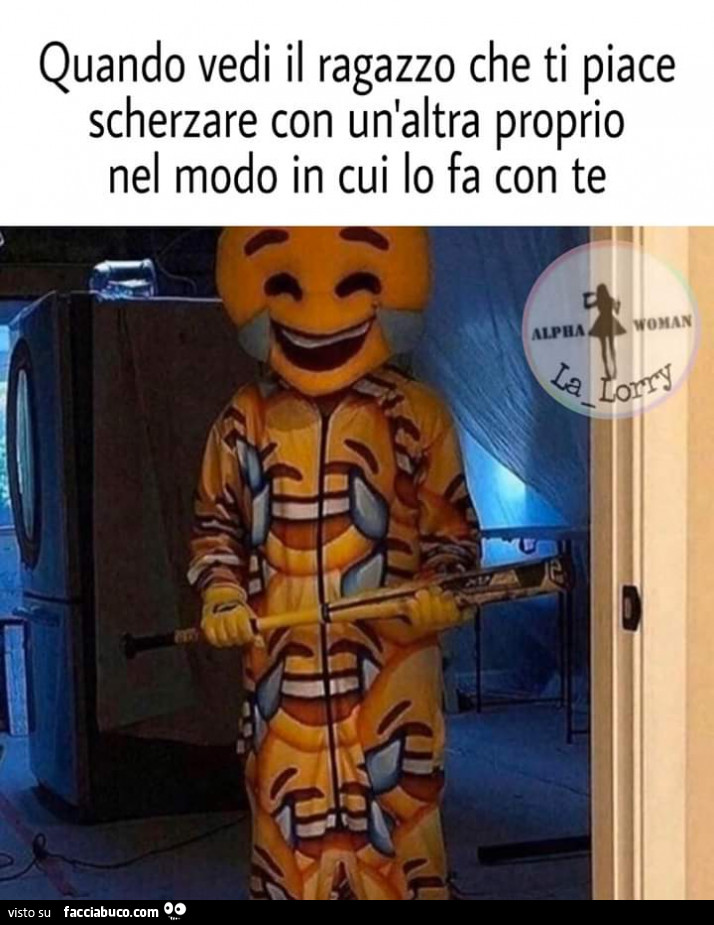 Quando vedi il ragazzo che ti piace scherzare con un'altra proprio nel modo in cui lo fa con te