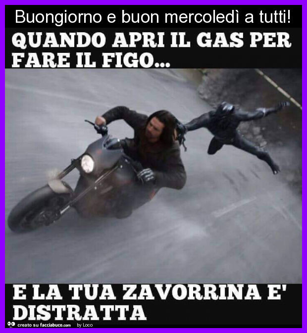 Buongiorno e buon mercoledì a tutti
