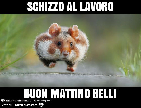 Schizzo al lavoro buon mattino belli