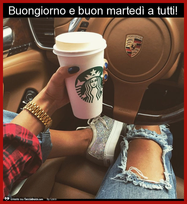 Buongiorno e buon martedì a tutti