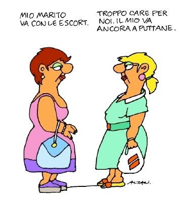 Mio marito va con le escort. Troppo care per noi. Il mio va ancora a puttane