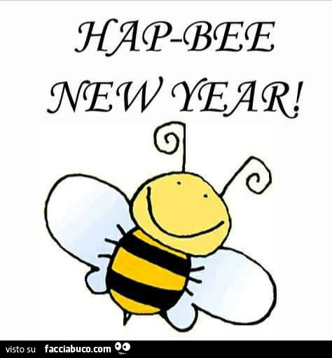 Hap bee new year