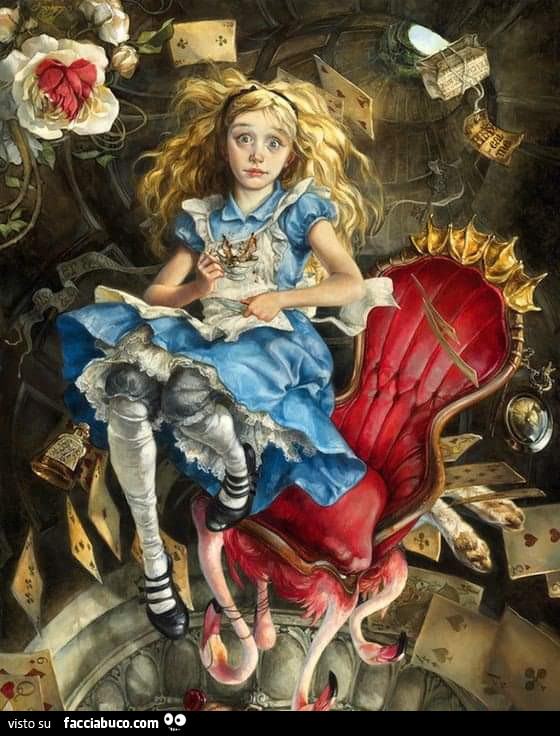 Alice nel paese delle meraviglie spettinata