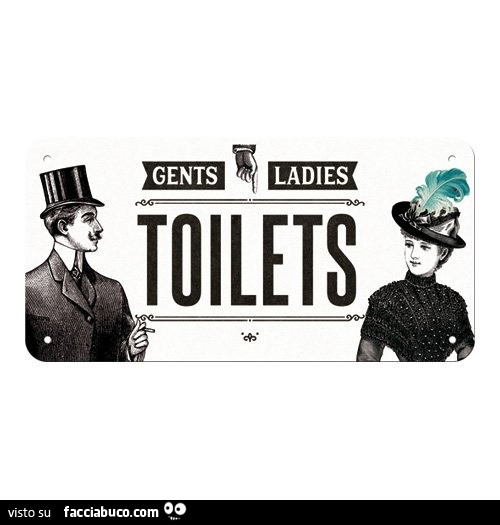 Gents ladies toilets