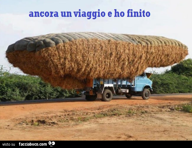 Ancora un viaggio e ho finito