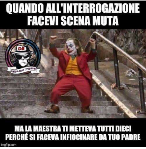 Quando all interrogazione facevo scena muta ma la maestra ti metteva tutti dieci