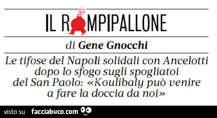 Le tifose del Napoli solidali con ancelotti