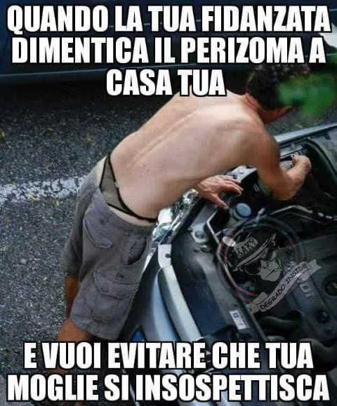 Quando la tua fidanzata dimentica il perizoma a casa tua e vuoi evitare che tua moglie si insospettisca