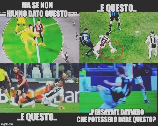Rigori non dati contro la juve