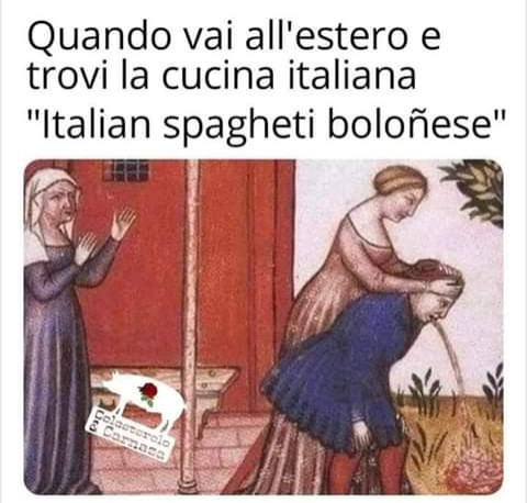 Quando vai all estero e trovi la cucina italiana italian spagheti bolonese