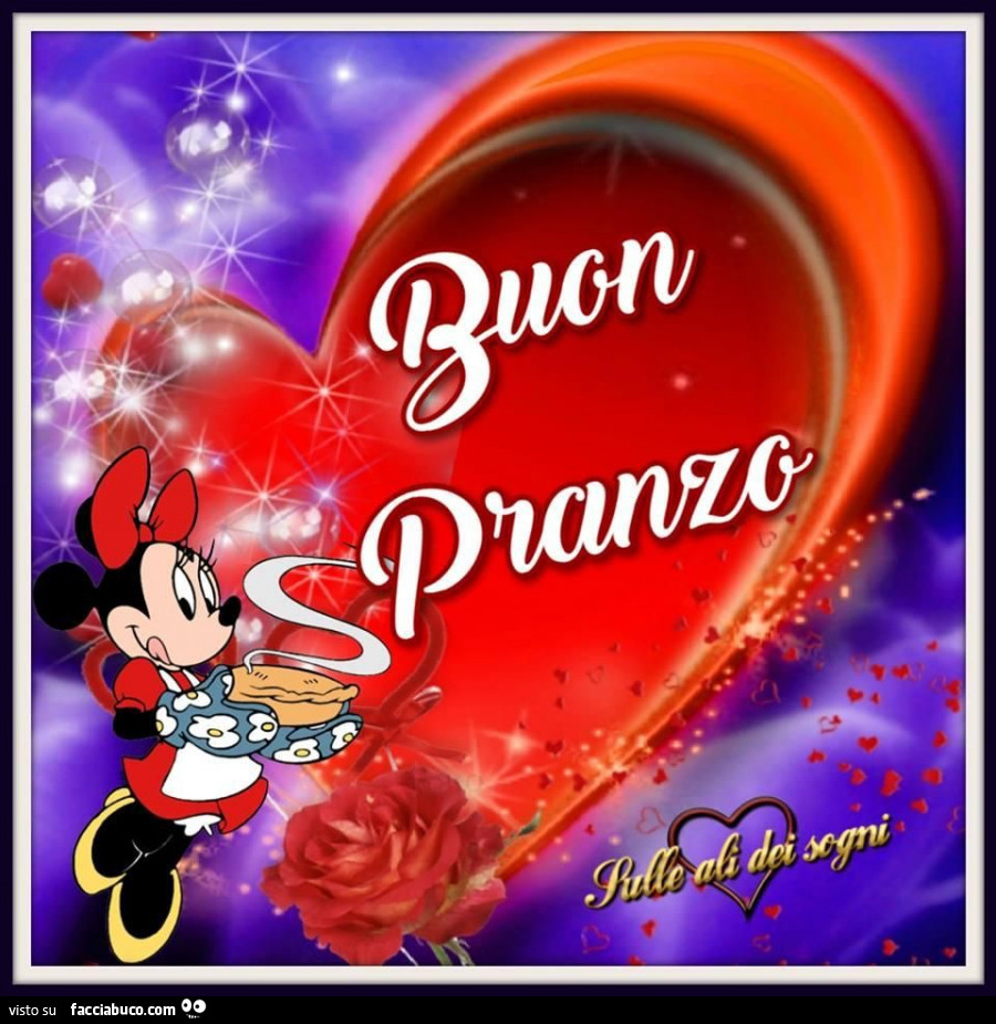 Minnie buon pranzo
