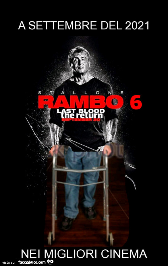 A settembre del 2021 nei migliori cinema Rambo 6