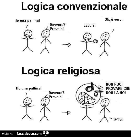 Logica convenzionale. Logica religiosa