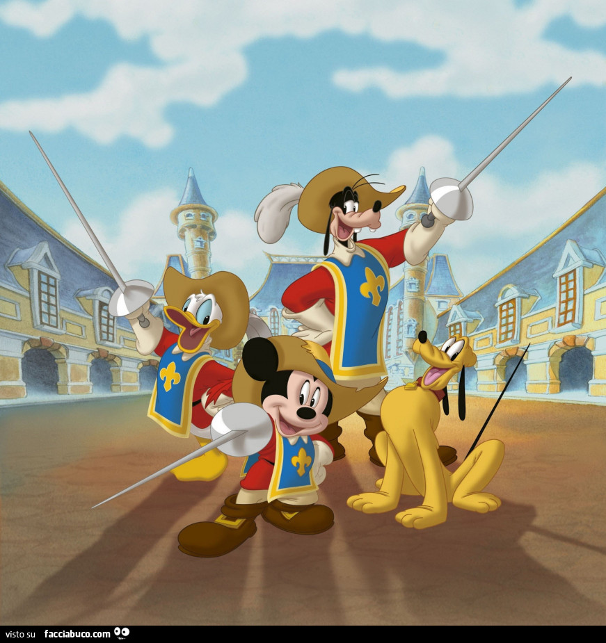 Pippo, Paperino, Topolino e Pluto