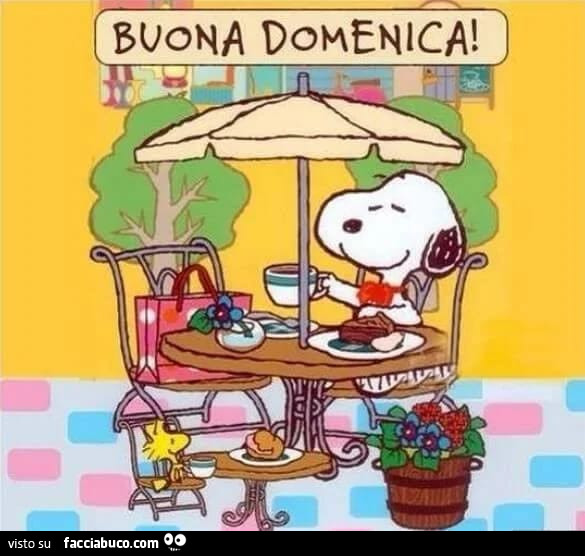 Snoopy: buona domenica