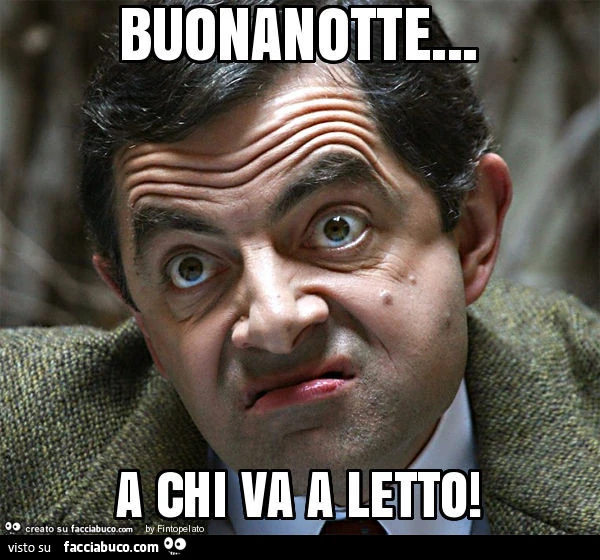 Buonanotte&hellip; a chi va a letto