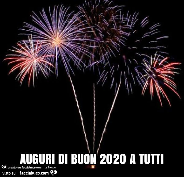 Auguri di buon 2020 a tutti