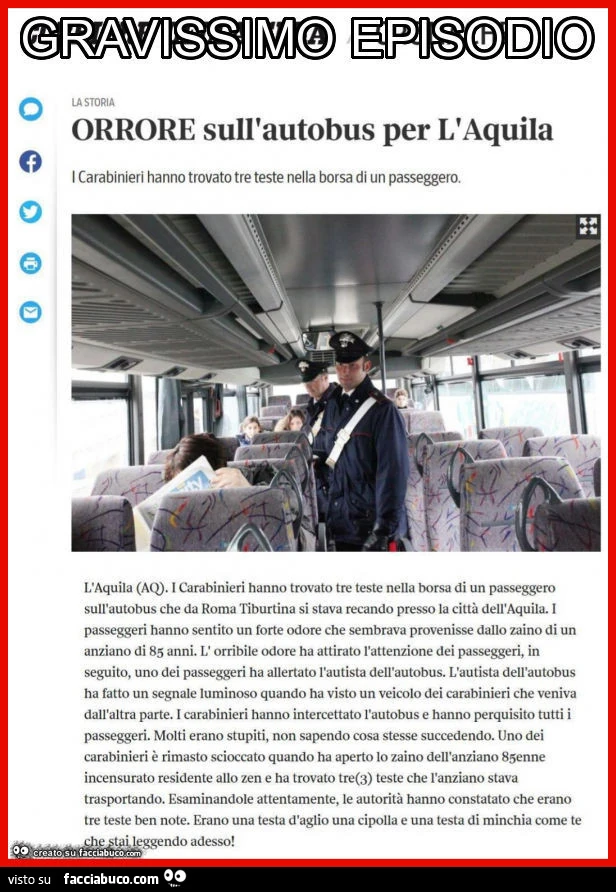 Gravissimo episodio