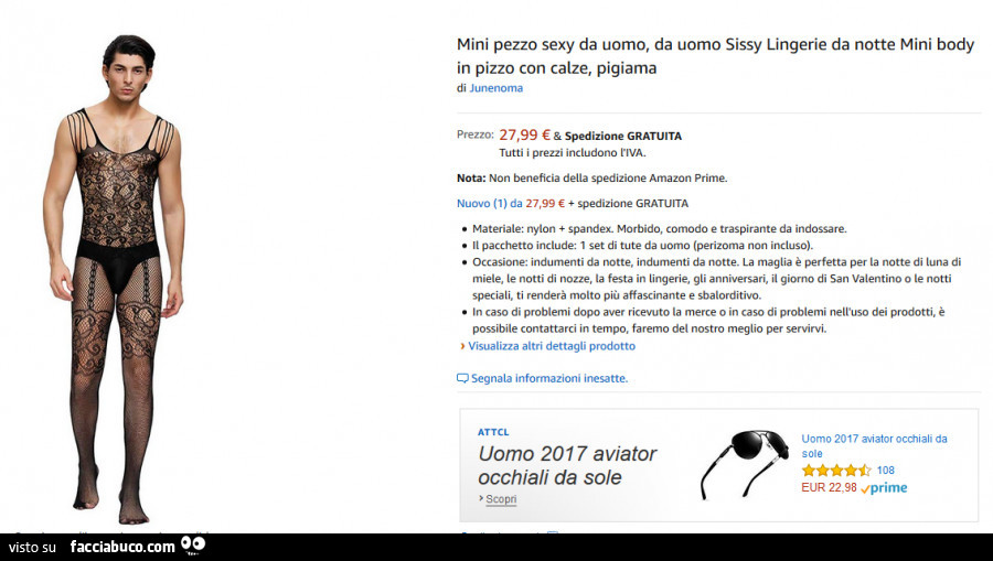 Mini pezzo sexy da uomo
