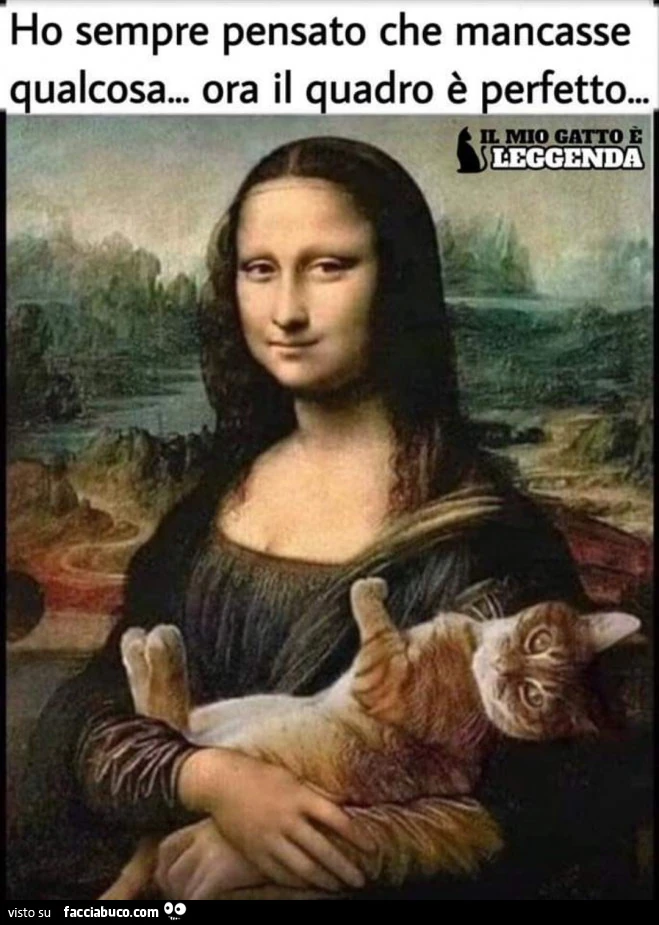 Ho sempre pensato che mancasse qualcosa&hellip; ora il quadro è perfetto