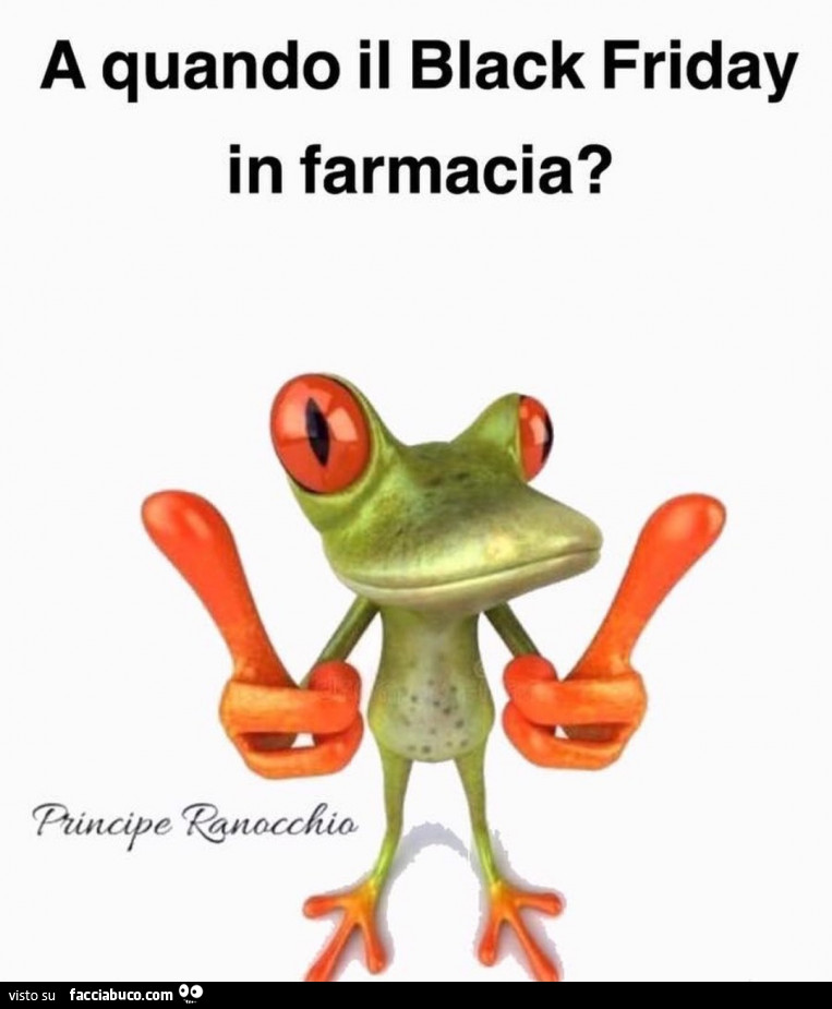 A quando il black friday in farmacia?