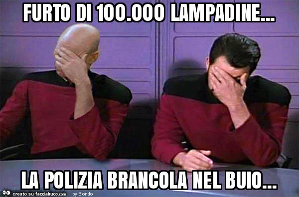 Furto di 100.000 lampadine&hellip; la polizia brancola nel buio